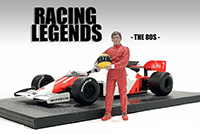 Show product details for American Diorama Figurine - Racing Legends | The 80s Driver A (1/18 scale, Red) 76353
