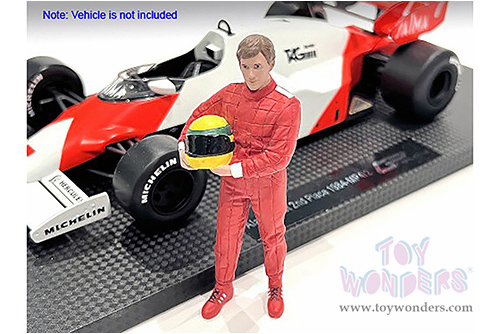 American Diorama Figurine - Racing Legends | The 80s Driver A (1/18 scale, Red) 76353