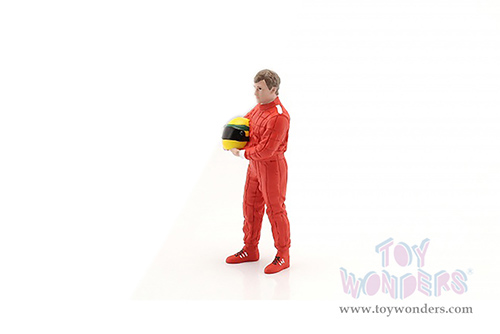 American Diorama Figurine - Racing Legends | The 80s Driver A (1/18 scale, Red) 76353