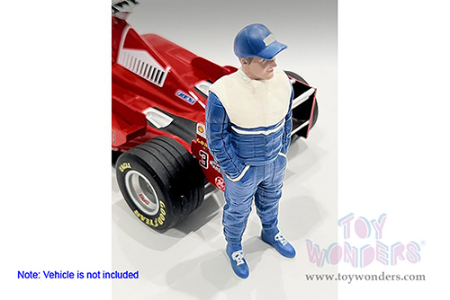 American Diorama Figurine - Racing Legends | The 90s Driver A (1/18 scale, Blue/White) 76355