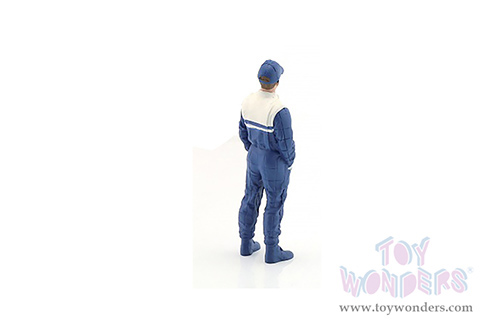 American Diorama Figurine - Racing Legends | The 90s Driver A (1/18 scale, Blue/White) 76355