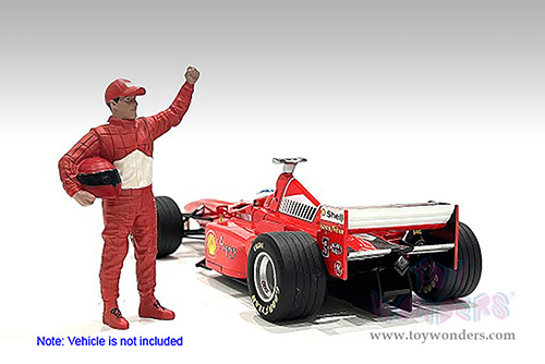 American Diorama Figurine - Racing Legends | The 90s Driver B (1/18 scale, Red/White) 76356