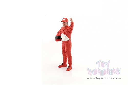 American Diorama Figurine - Racing Legends | The 90s Driver B (1/18 scale, Red/White) 76356