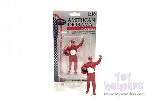 American Diorama Figurine - Racing Legends | The 90s Driver B (1/18 scale, Red/White) 76356