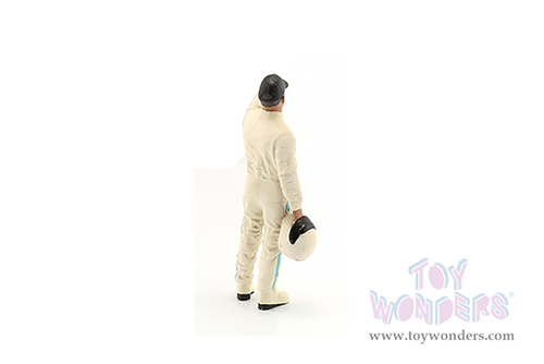 American Diorama Figurine - Racing Legends | The 2000s Driver A (1/18 scale, Cream) 76357