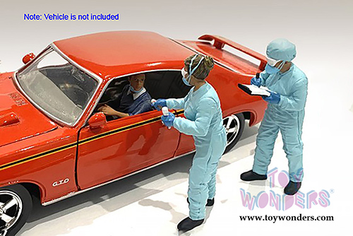 American Diorama Figurine - Hazmat Crew - Figure II (1/24 scale, Light Blue) 76368