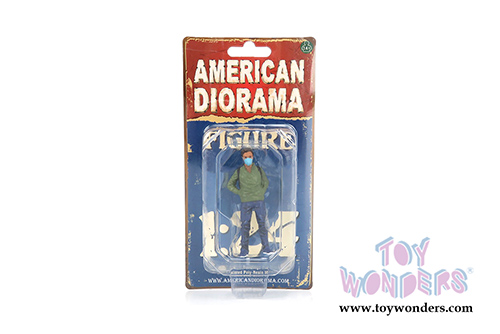 American Diorama Figurine - Hazmat Crew - Figure V (1/24 scale, Blue/Green) 76371