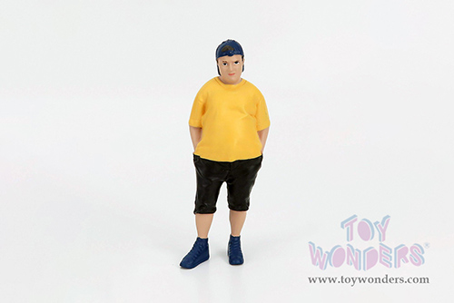 American Diorama Figurine - Car Meet 1 Figure II (1/24 scale, Yellow/Black) 76378
