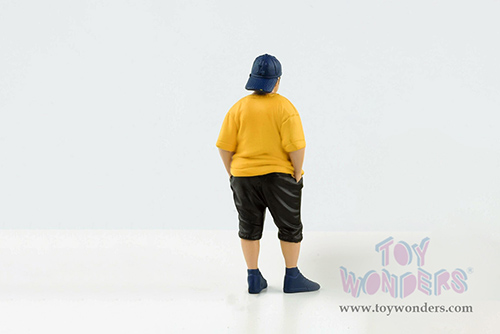 American Diorama Figurine - Car Meet 1 Figure II (1/24 scale, Yellow/Black) 76378