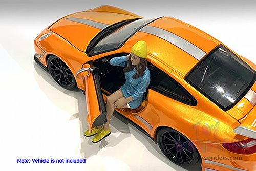 American Diorama Figurine - Car Meet 1 Figure III (1/24 scale, Blue/White) 76379