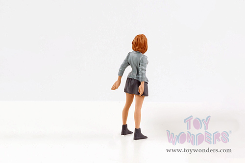 American Diorama Figurine - Car Meet 1 Figure V (1/24 scale, Gray) 76381