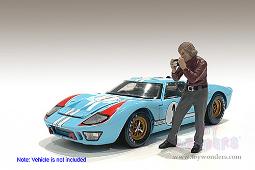 American Diorama Figurine - Race Day 1 Figure II (1/24 scale, Burgundy/Gray) 76384