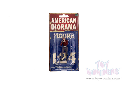 American Diorama Figurine - Race Day 1 Figure II (1/24 scale, Burgundy/Gray) 76384