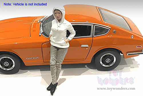 American Diorama Figurine - Car Meet 2 Figure I (1/24 scale, White/Beige) 76389