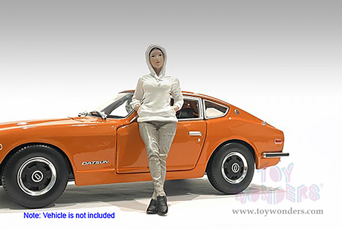 American Diorama Figurine - Car Meet 2 Figure I (1/24 scale, White/Beige) 76389