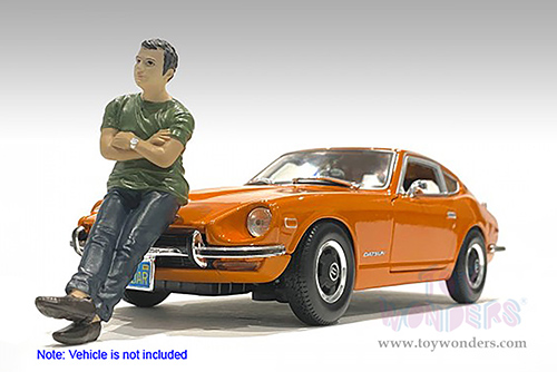American Diorama Figurine - Car Meet 2 Figure II (1/24 scale, Green/Navy Blue) 76390