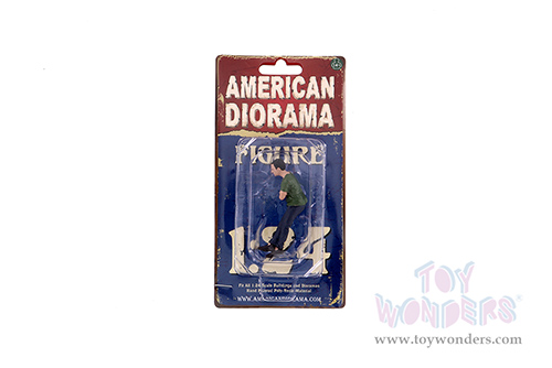 American Diorama Figurine - Car Meet 2 Figure II (1/24 scale, Green/Navy Blue) 76390