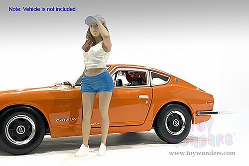 American Diorama Figurine - Car Meet 2 Figure III (1/24 scale, White/Blue) 76391
