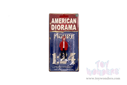 American Diorama Figurine - Car Meet 2 Figure IV (1/24 scale, Red/Black) 76392