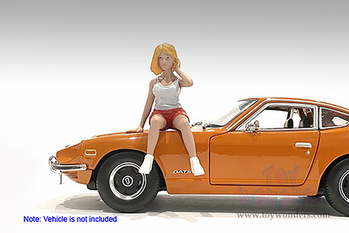 American Diorama Figurine - Car Meet 2 Figure V (1/24 scale, White/Red) 76393