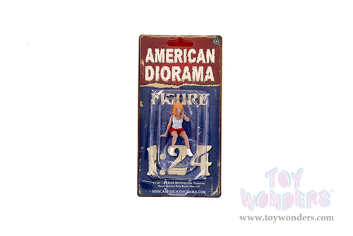 American Diorama Figurine - Car Meet 2 Figure V (1/24 scale, White/Red) 76393