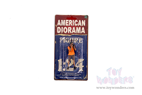 American Diorama Figurine - Car Meet 2 Figure VI (1/24 scale, Orange/Brown) 76394