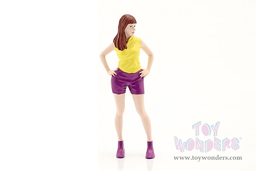 American Diorama Figurine - Girls Night Out - Cara (1/24  scale, Yellow/Purple) 76403