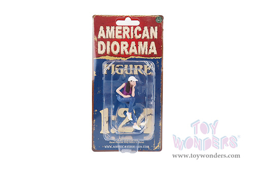 American Diorama Figurine - Girls Night Out - Kris (1/24  scale, Purple/Blue) 76405