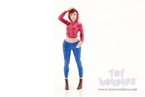 American Diorama Figurine - Girls Night Out - Jessie (1/24  scale, Hot Pink/Blue) 76406