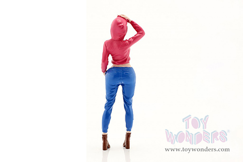 American Diorama Figurine - Girls Night Out - Jessie (1/24  scale, Hot Pink/Blue) 76406