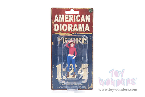 American Diorama Figurine - Girls Night Out - Jessie (1/24  scale, Hot Pink/Blue) 76406
