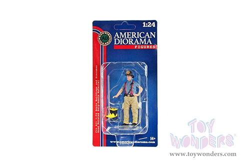American Diorama Figurine - Firefighters | Getting Ready (1/24 scale, Gray/Beige) 76419