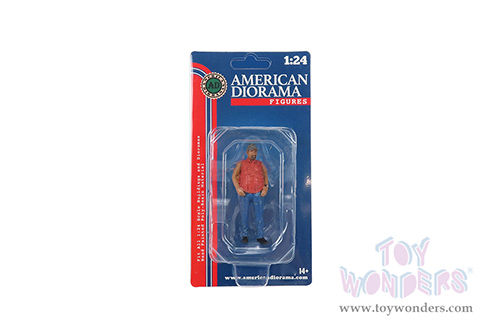 American Diorama Figurine - Campers Figure 1 (1/24 scale, White/Blue) 76434