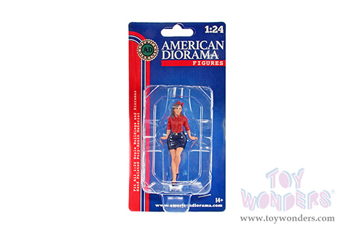 American Diorama Figurine - Pin-Up Girls | Betsy (1/24 scale, Red/Blue) 76440