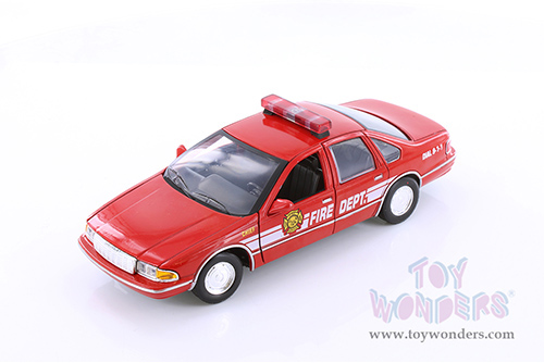Motormax - Chevrolet&reg; Caprice&trade; Fire Chief (1993, 1/24 scale diecast model car, Red) 76440D