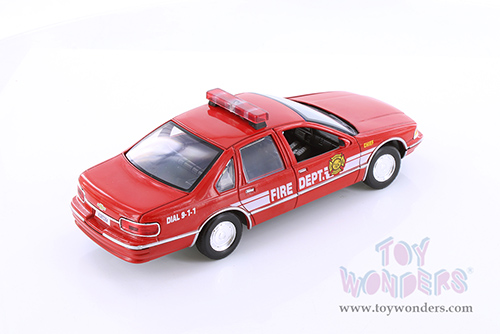 Motormax - Chevrolet&reg; Caprice&trade; Fire Chief (1993, 1/24 scale diecast model car, Red) 76440D