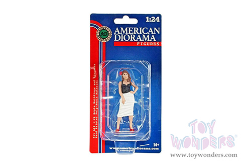 American Diorama Figurine - Pin-Up Girls | Suzy (1/24 scale, Black/White) 76445