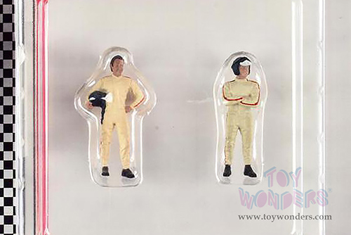 American Diorama Figurine - Racing Legends | The 60s Figure Set (2 pc. set, 1/43 scale diecast metal, Asstd.) 76448
