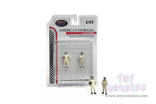 American Diorama Figurine - Racing Legends | The 60s Figure Set (2 pc. set, 1/43 scale diecast metal, Asstd.) 76448
