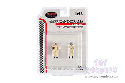 American Diorama Figurine - Racing Legends | The 60s Figure Set (2 pc. set, 1/43 scale diecast metal, Asstd.) 76448
