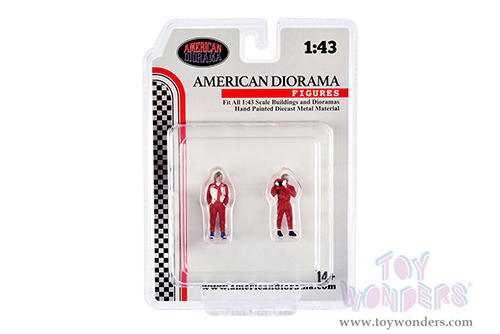 American Diorama Figurine - Racing Legends | The 70s Figure Set (2 pc. set, 1/43 scale diecast metal, Asstd.) 76449