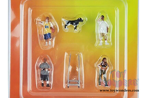 American Diorama/Mijo Exclusives - Lowriders 2 Figure Set (6 pc. set, 1/64 scale diecast metal, Asstd.) 76461MJ