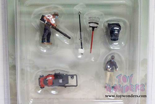 American Diorama/Mijo Exclusives - The Gardener Figure Set (6 pc. set, 1/64 scale diecast metal, Asstd.) 76474MJ