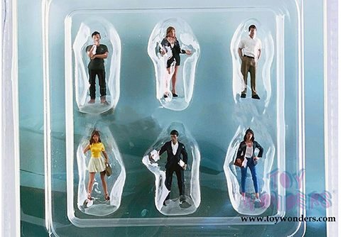 American Diorama/Mijo Exclusives - The Dealership Figure Set (6 pc. set, 1/64 scale diecast metal, Asstd.) 76476MJ