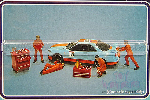 American Diorama/Mijo Exclusives - Mechanic III Figure Set (6 pc. set, 1/64 scale diecast metal, Asstd.) 76483MJ