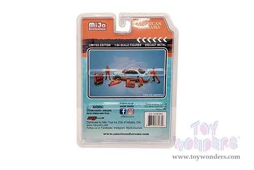 American Diorama/Mijo Exclusives - Mechanic III Figure Set (6 pc. set, 1/64 scale diecast metal, Asstd.) 76483MJ