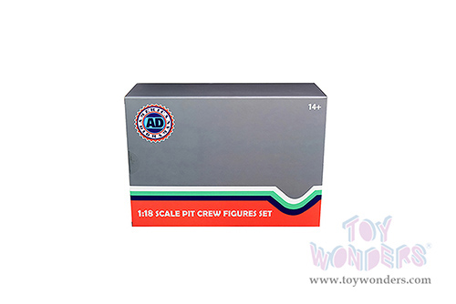 American Diorama Figurines - Formula One F1 Pit Crew Team Red Set II - Set of 7 Figures and accessories (1/18 scale, Red) 76553