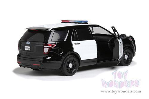 Motormax - Ford Unmarked Police Interceptor  (2015, 1/24 scale diecast model car, Black/White) 76958