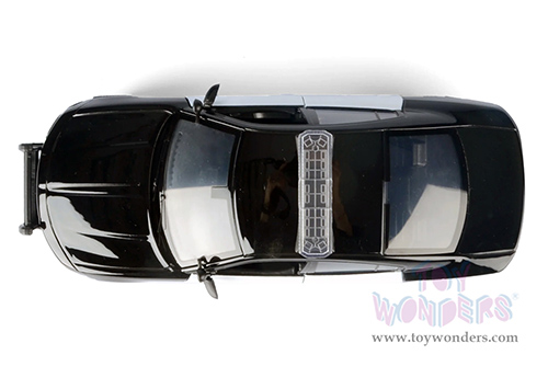 Motormax - Dodge Charger Pursuit Police (2023, 1/24 scale diecast model car, Unmarked Black & White) 76996BK