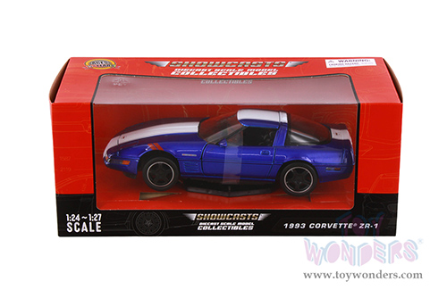 Showcasts® Collectibles - Corvette® ZR1 Grand Sport (1993, 1/24 scale diecast model car, Blue) 77202BU MAP: $22.99